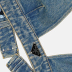 Tops Bralette en denim Prada Azul Femme