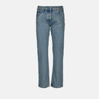 Pantalons Jean droit Prada Bleu Femme
