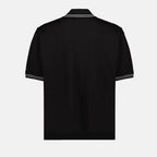 폴로 셔츠 Polo bi-matière Prada 검은색 Homme