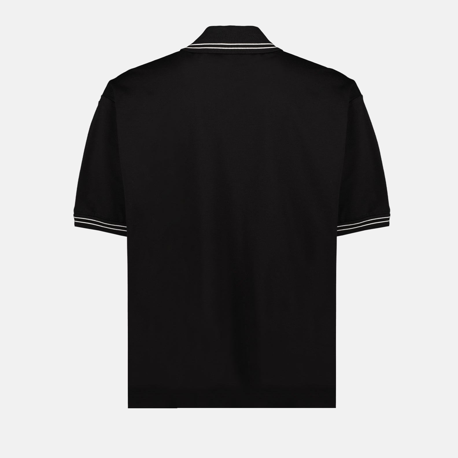 Polos Polo bi-matière Prada Negro Homme