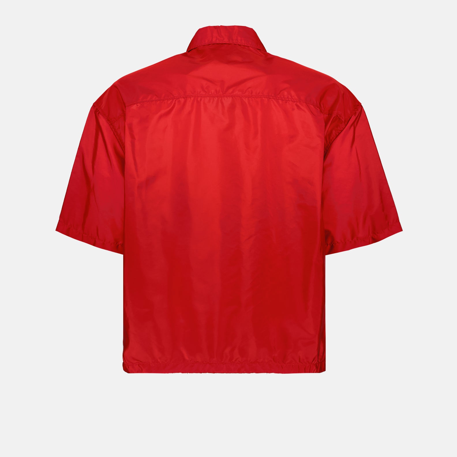 Camisas Chemise en Re-Nylon à zip Prada Vermelho Homme