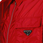 Camisas Chemise en Re-Nylon à zip Prada Vermelho Homme