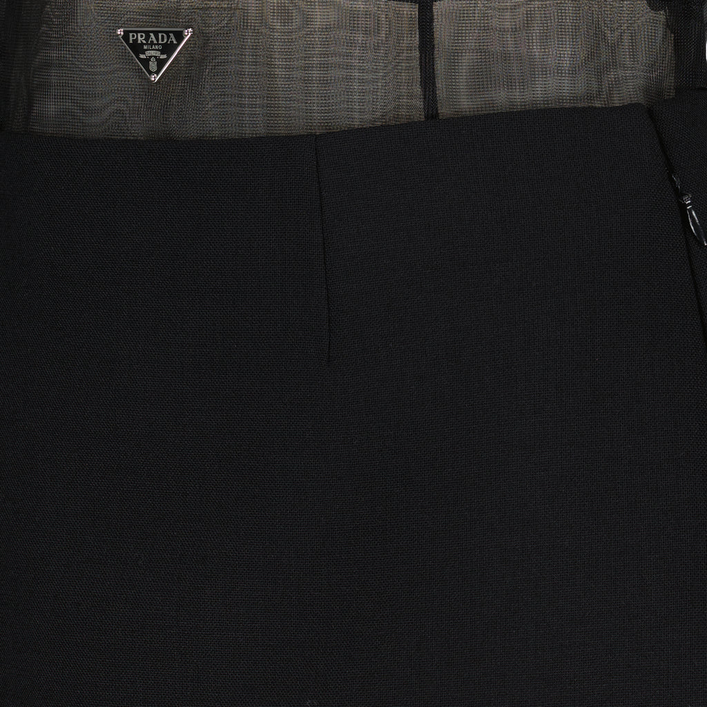 Röcke Woll- und Crinoline-Rock Prada Schwarz Femme