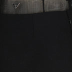 Röcke Woll- und Crinoline-Rock Prada Schwarz Femme