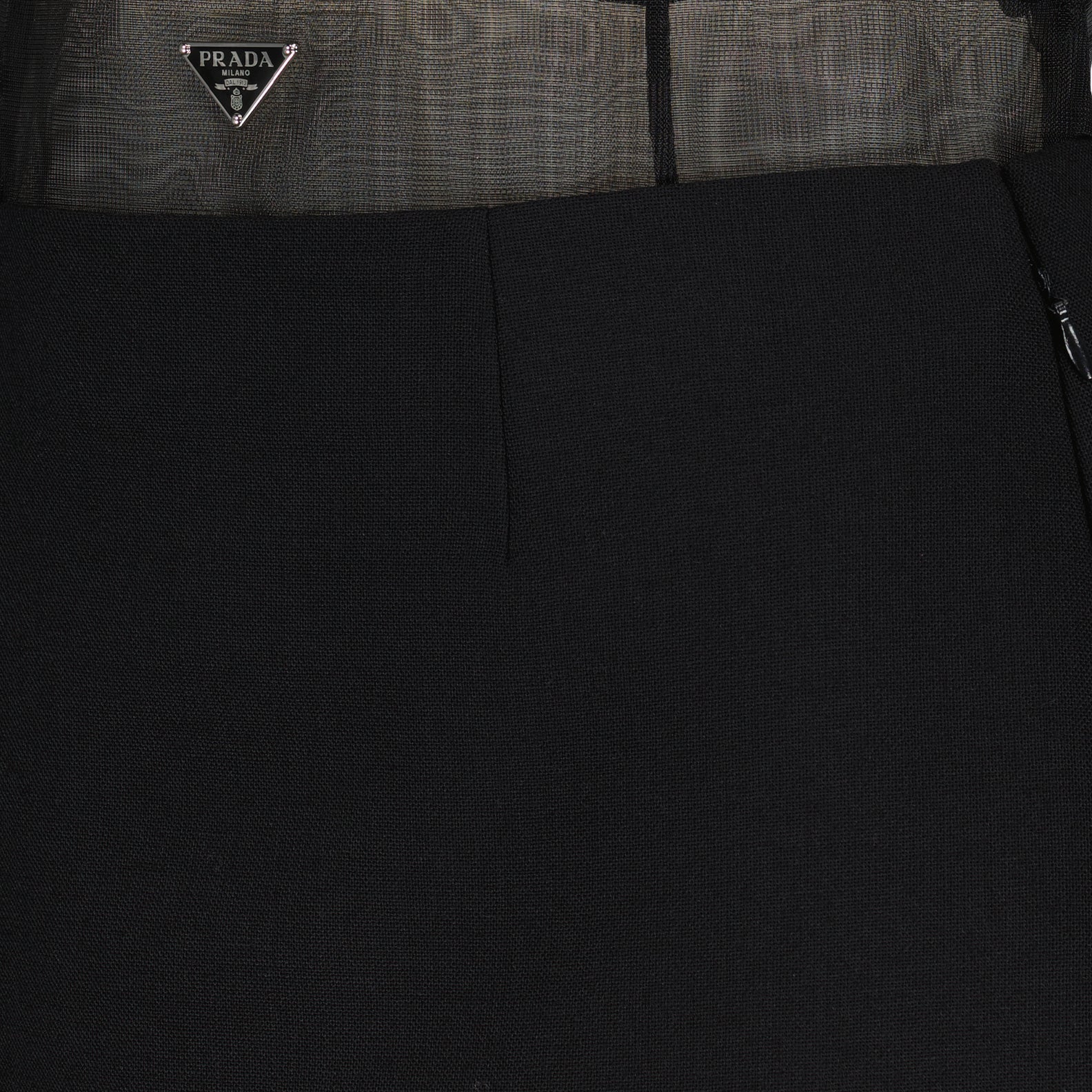 Jupes Jupe en laine et crinoline Prada Noir Femme