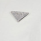 T-shirt T-shirt à logo strass Prada Bianco Femme