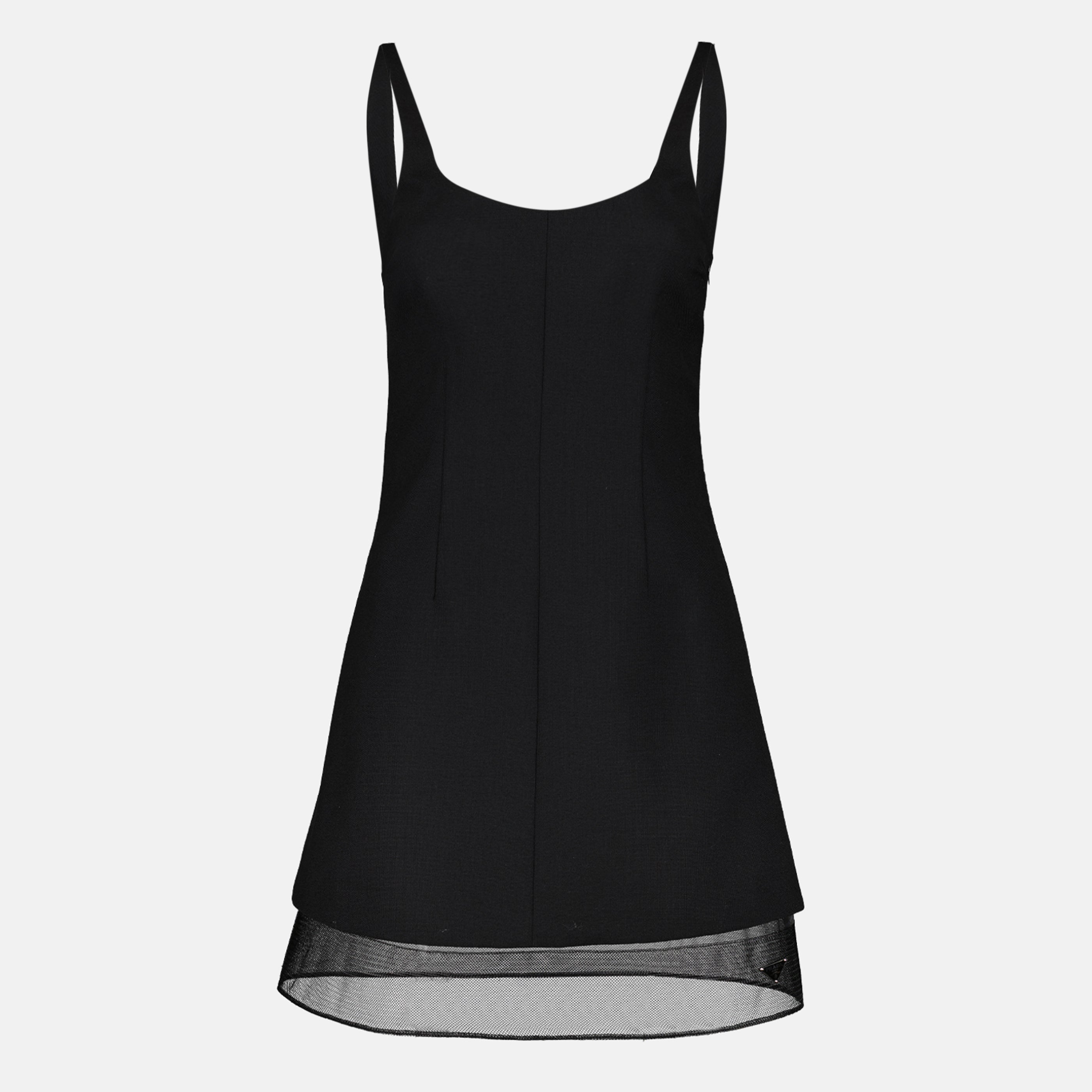 Vestidos Vestido Corto Prada Negro Femme