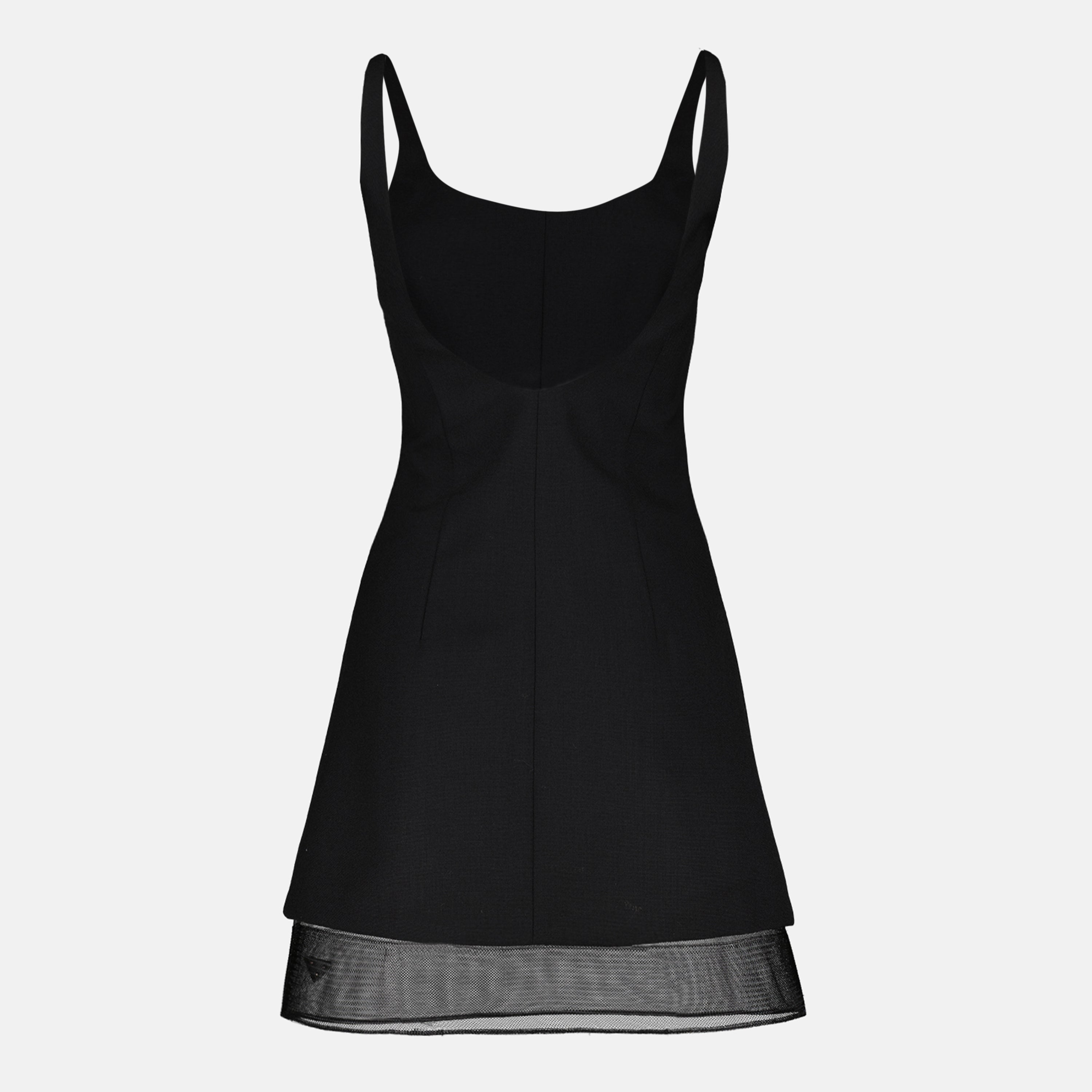 Vestidos Vestido Corto Prada Negro Femme