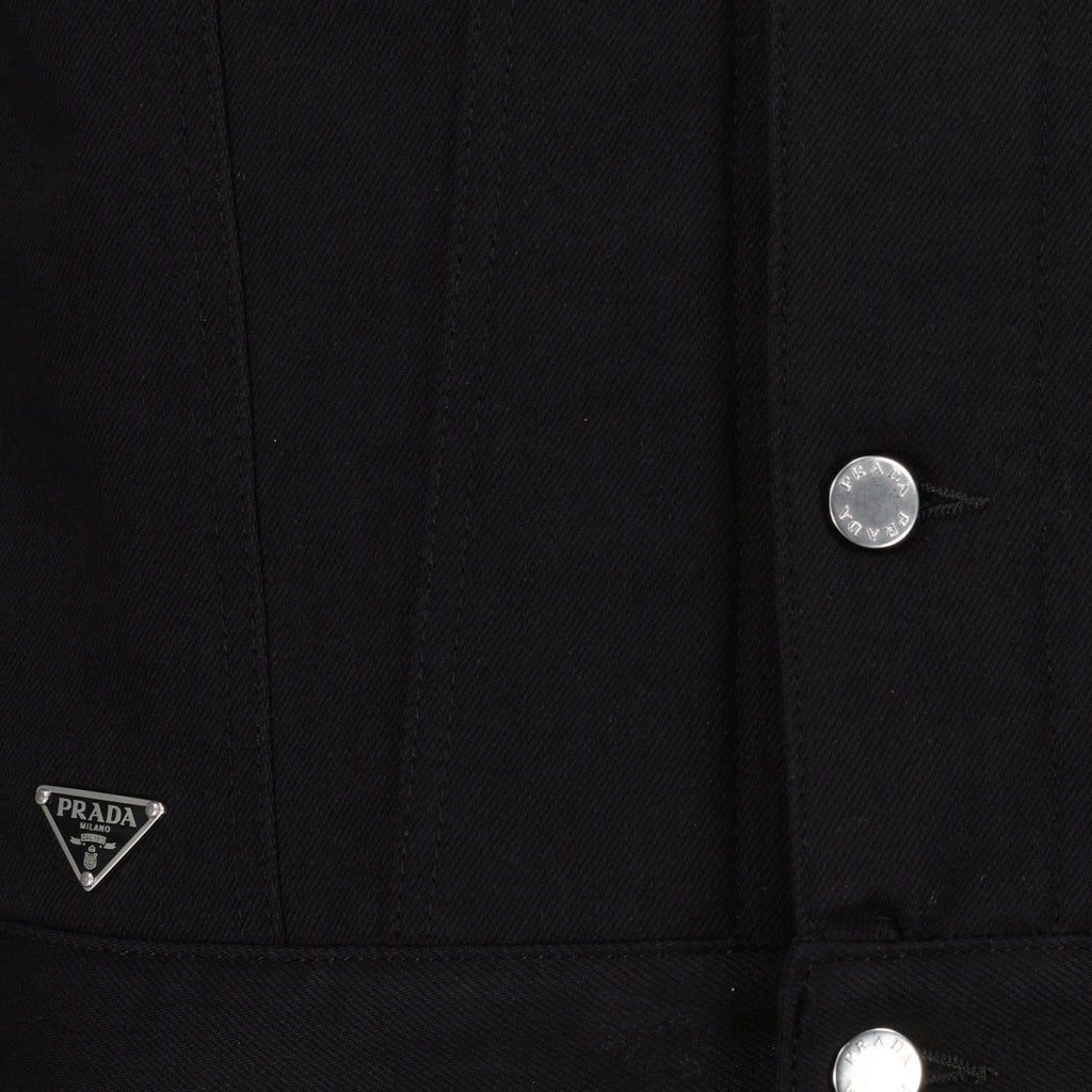 Vestes Veste en jean sans manches Prada Noir Homme