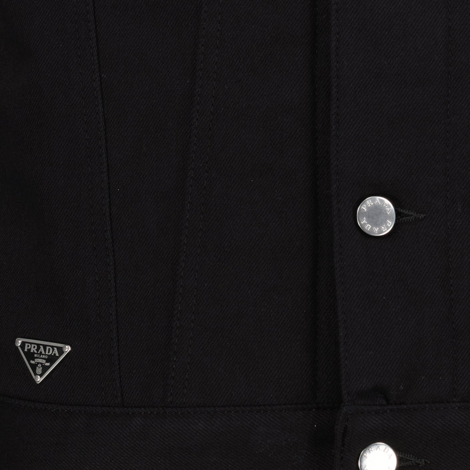 Jackets Sleeveless Denim Jacket Prada Black Homme