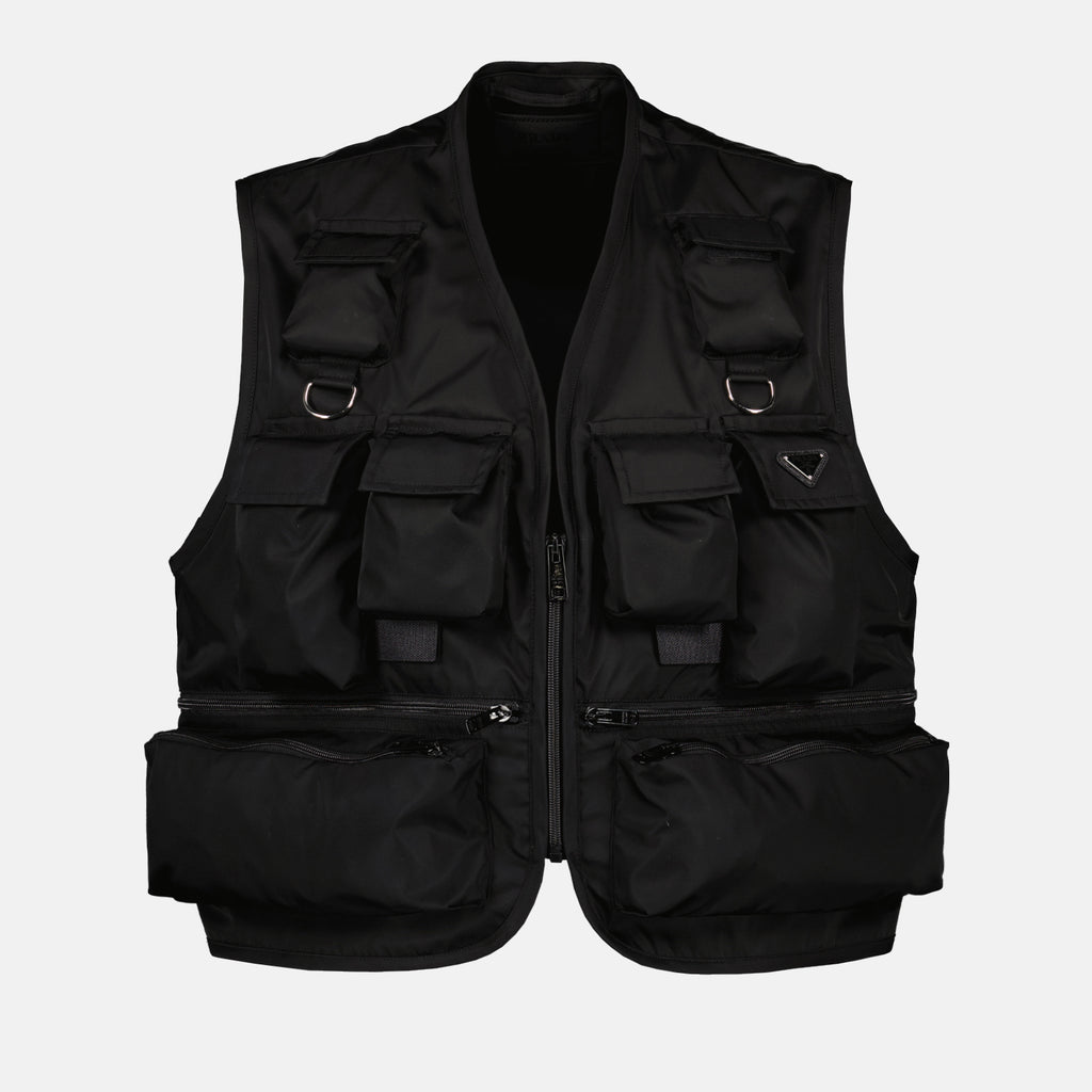 Giacche Veste Cargo sans manches Prada Nero Homme