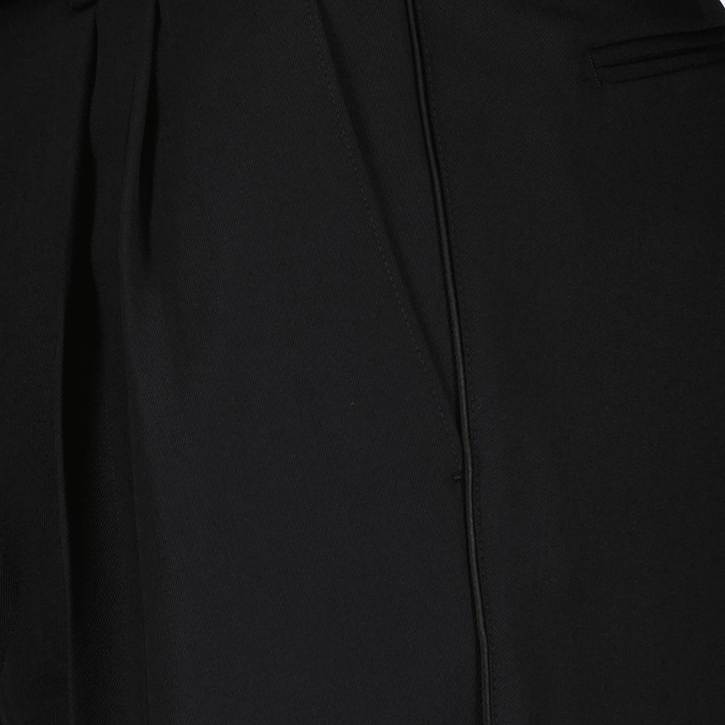 Pants Belted Trousers Prada Black Man