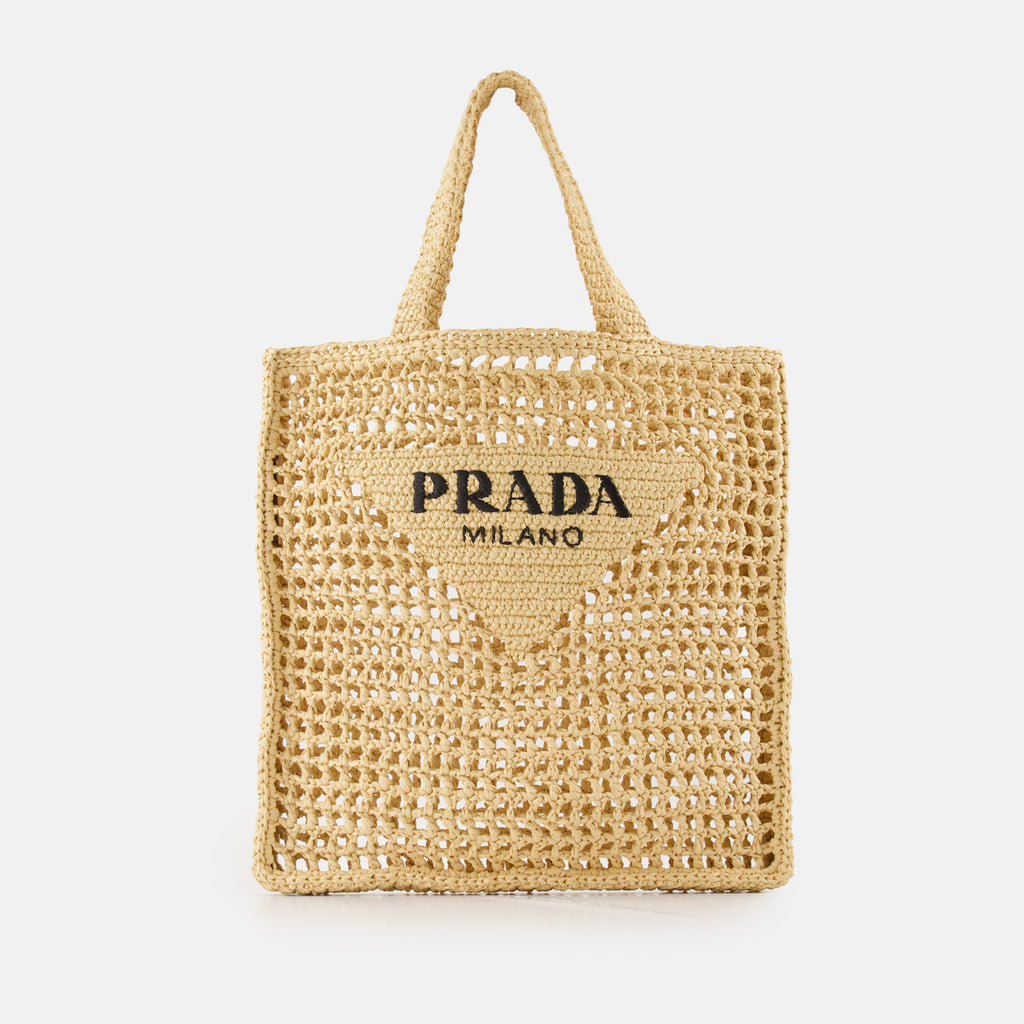 Sacs cabas Sac en crochet Prada Beige Femme