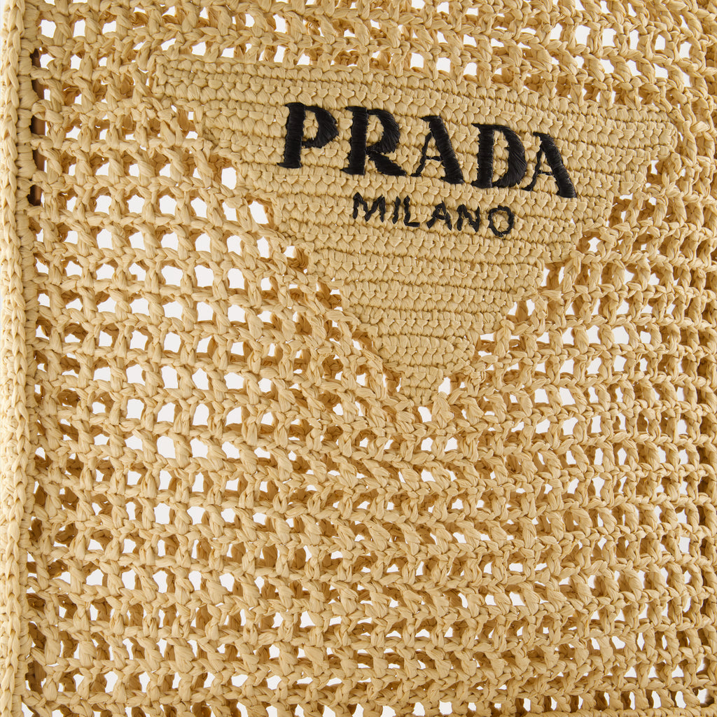 Sacs cabas Sac en crochet Prada Beige Femme