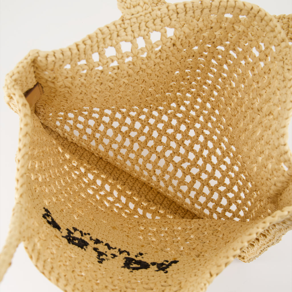 Sacs cabas Sac en crochet Prada Beige Femme