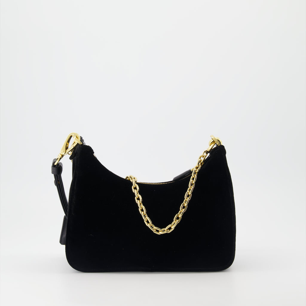 Bolsas transversais Sac en velours Prada Preto Femme