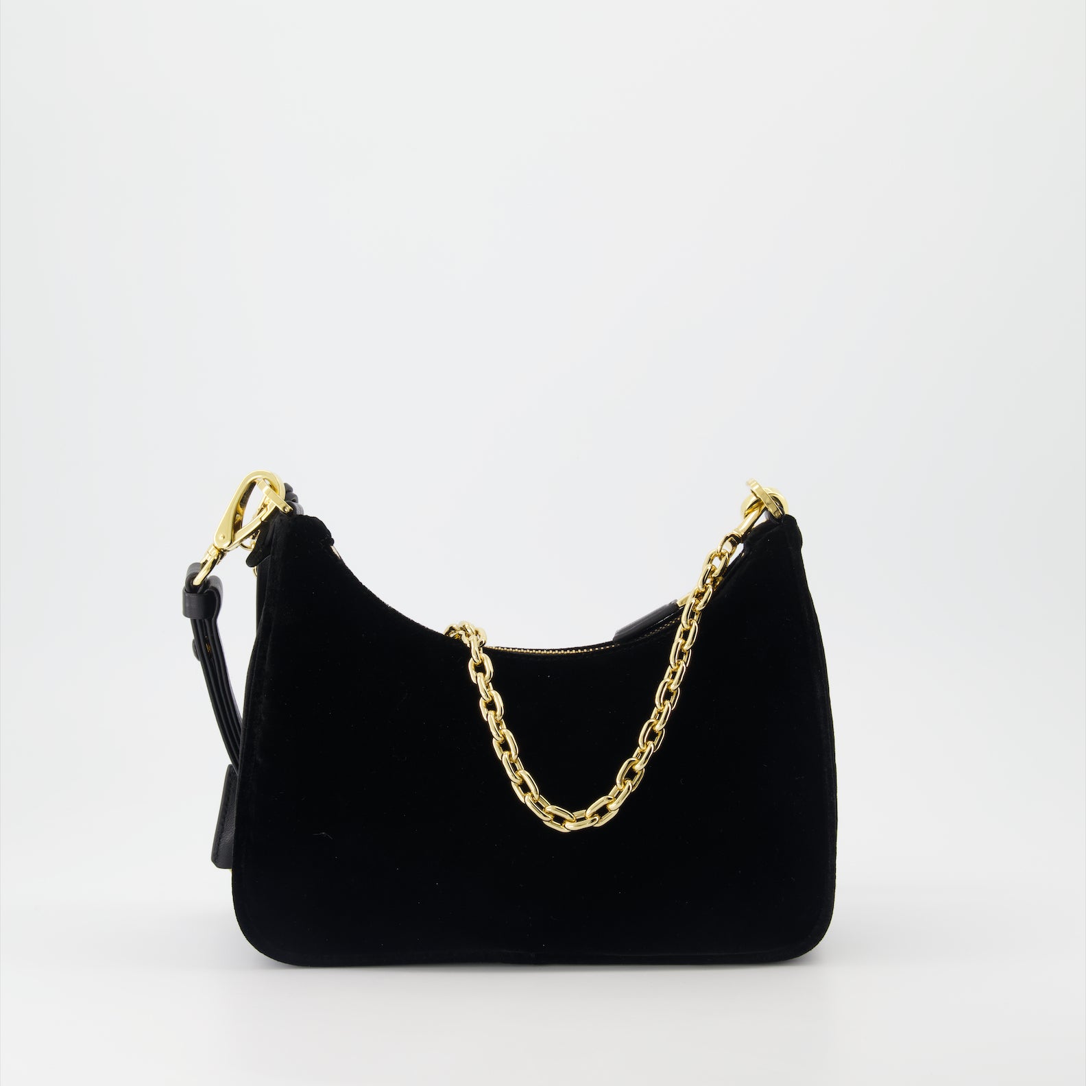 Bolsas transversais Sac en velours Prada Preto Femme