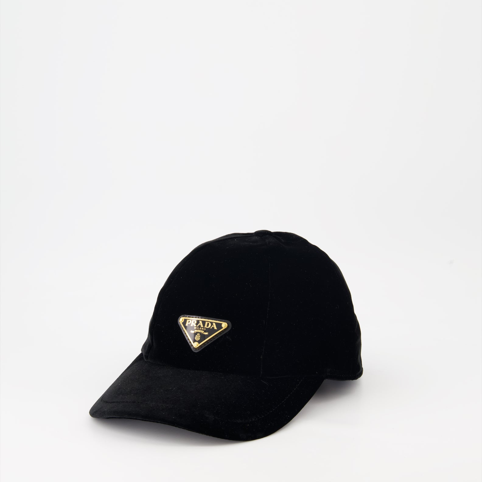 Chapeaux, casquettes et bonnets Casquette en velours Prada Noir Femme