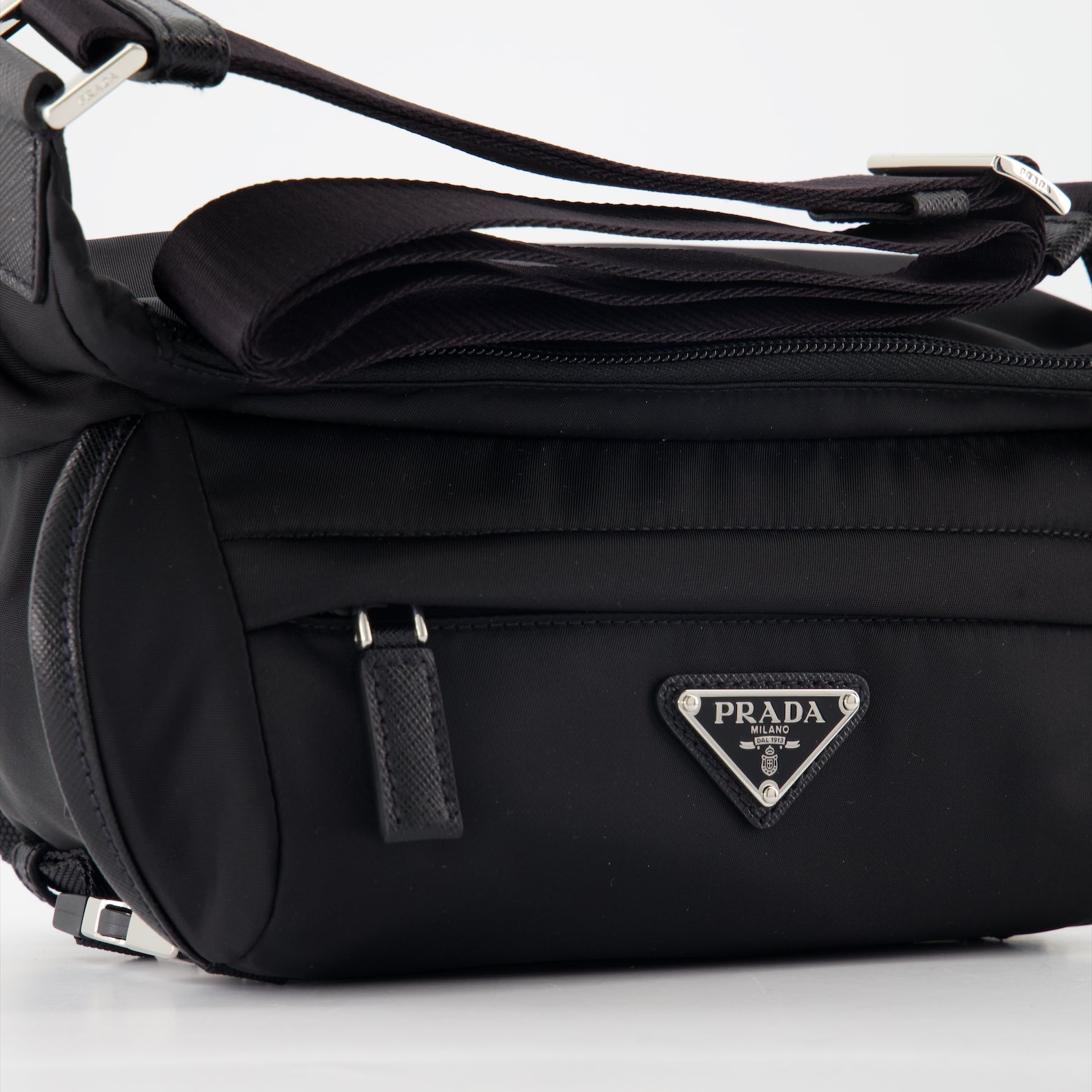 Marsupi Sac banane en Re-Nylon Prada Nero Homme
