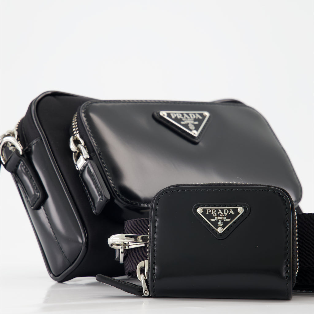 Borse a tracolla Sac bandoulière en Re-Nylon Prada Nero Homme