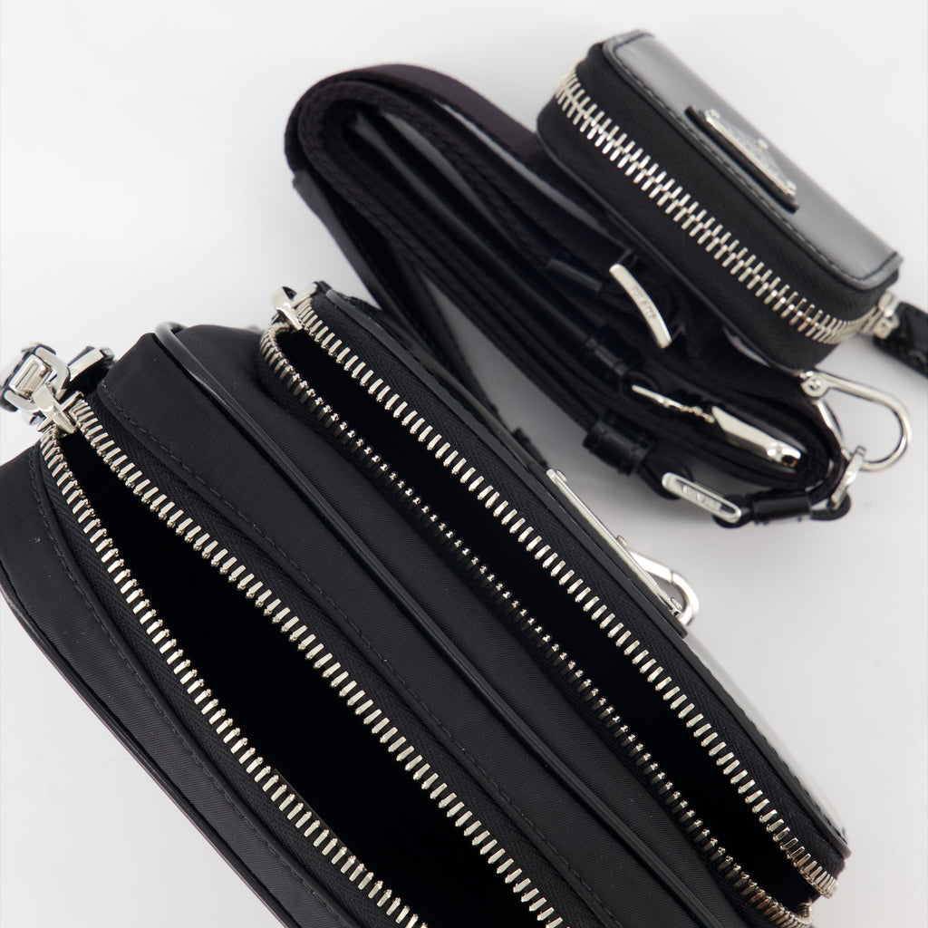 Borse a tracolla Sac bandoulière en Re-Nylon Prada Nero Homme