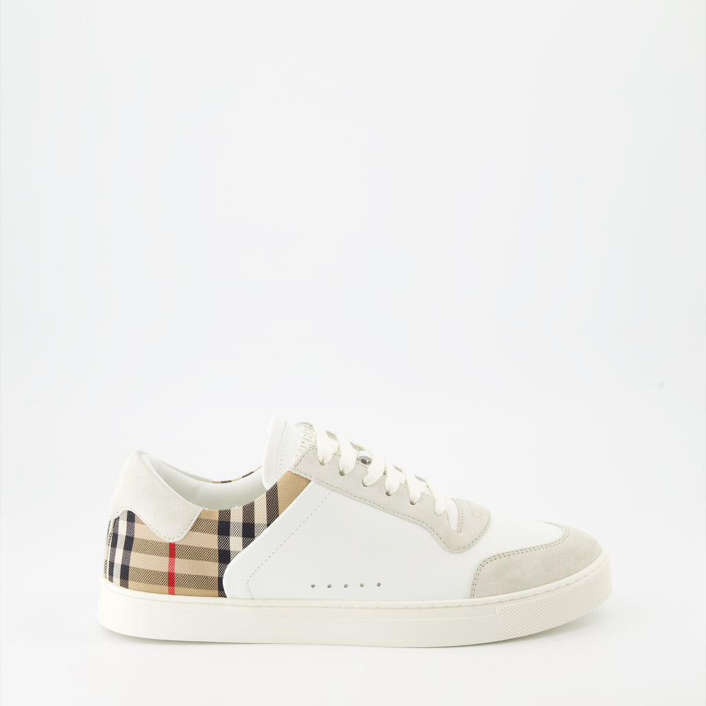 Sneaker Gekachelte Sneakers Burberry Weiß Homme