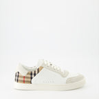 Sneaker Gekachelte Sneakers Burberry Weiß Homme
