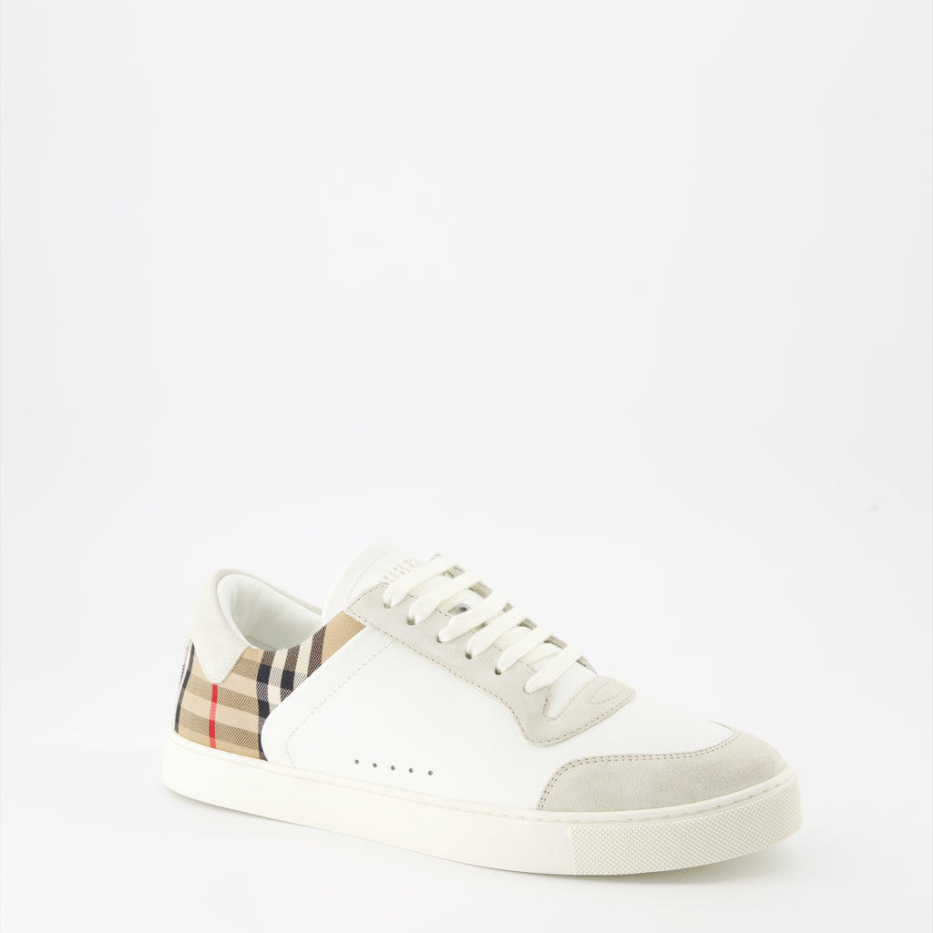 Sneaker Gekachelte Sneakers Burberry Weiß Homme
