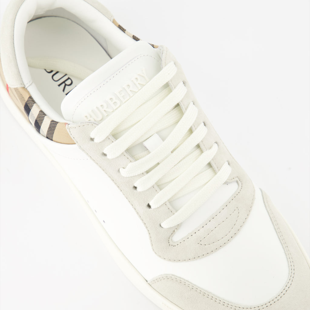 Sneaker Gekachelte Sneakers Burberry Weiß Homme