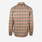 Camisas Camisa À Rayas Burberry Bege Homme