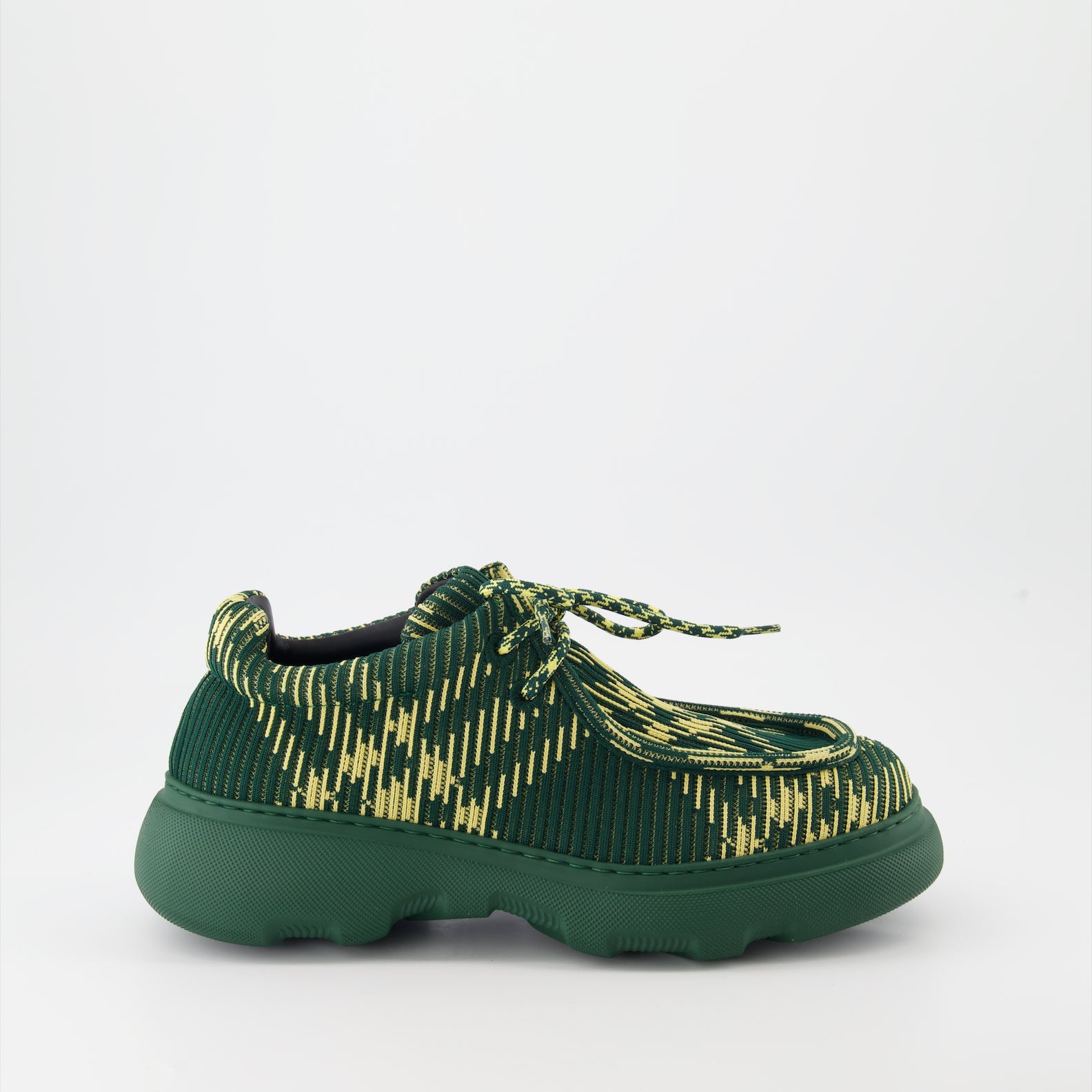 Zapatos de vestir Chaussures de ville à carreaux Burberry Verde Homme