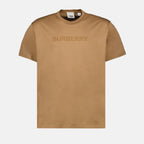 T-shirt T-Shirt con Logo Burberry Marrone Homme