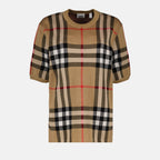 T-shirts T-shirt à carreaux Burberry Marron Homme