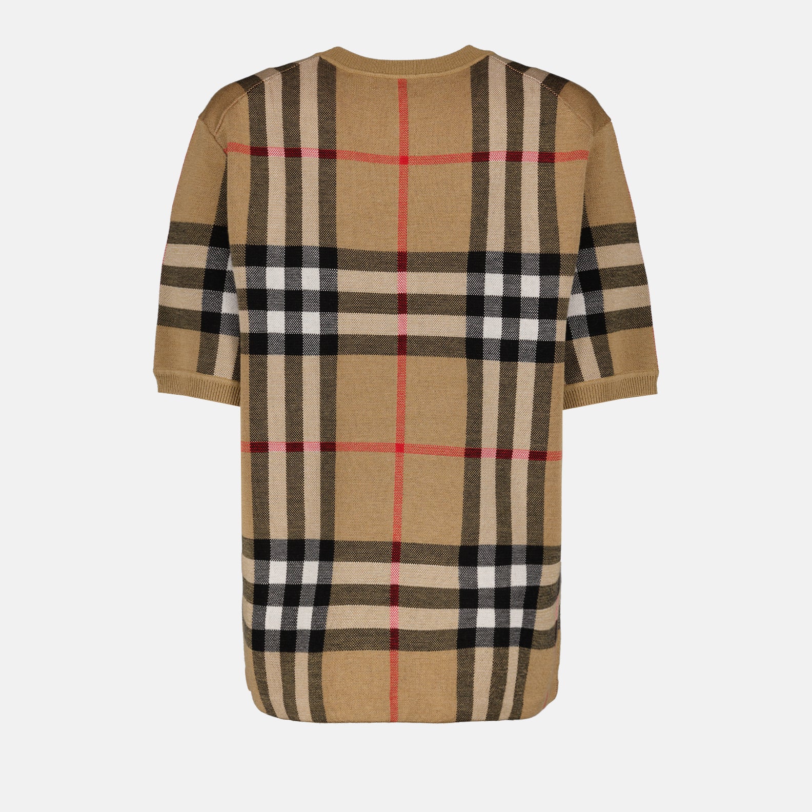 T-shirts T-shirt à carreaux Burberry Marron Homme