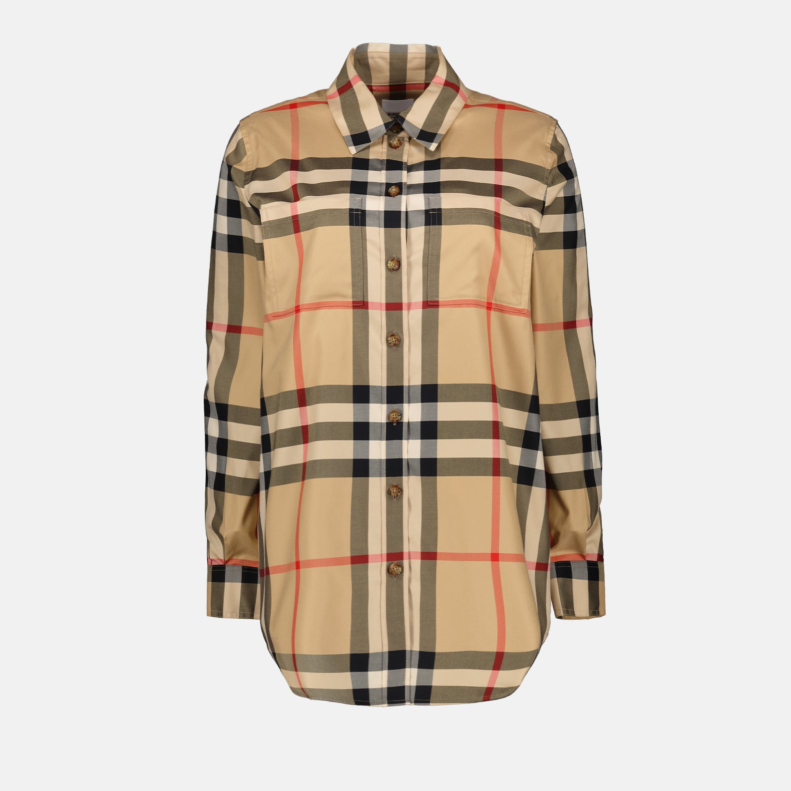Camisas Camisa às Riscas Burberry Bege Femme