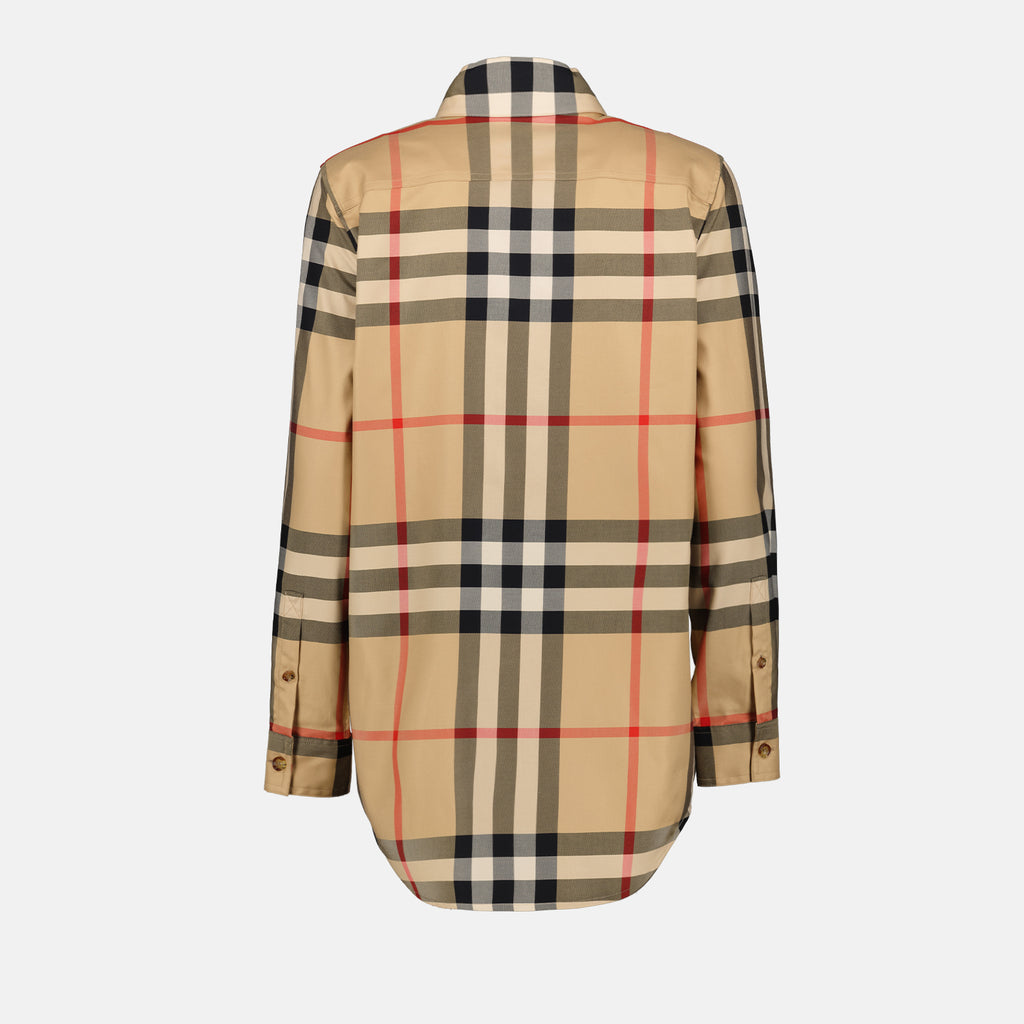 Chemises Chemise à carreaux Burberry Beige Femme
