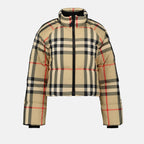 コート チェックのダウンジャケット Burberry ベージュ 女性