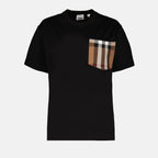 T-shirt T-shirt Carrick Burberry Nero Femme