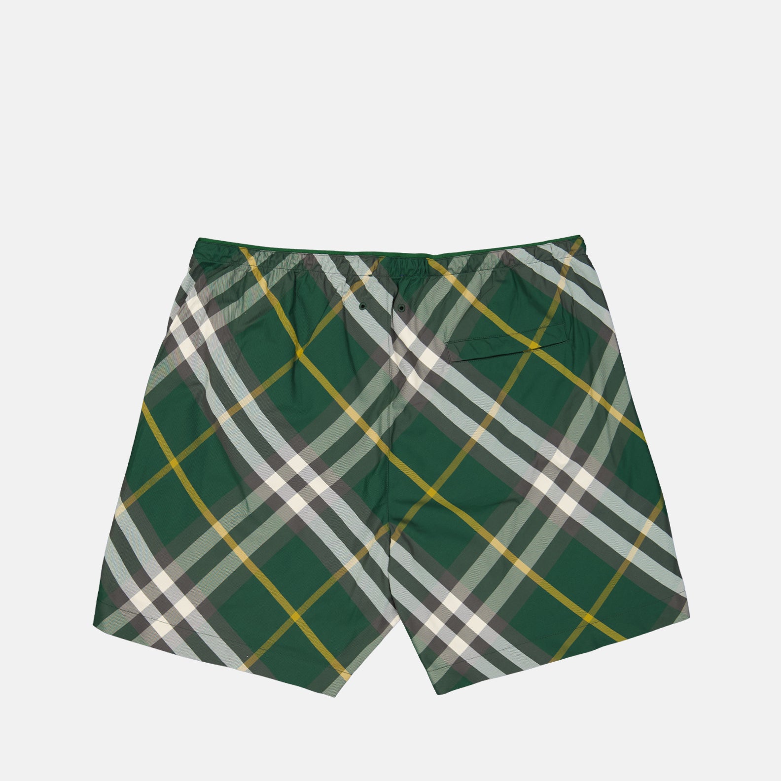 Strandmode Short de bain à carreaux Burberry Grün Homme