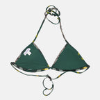 Beachwear Haut de bikini à carreaux Burberry Vert Femme