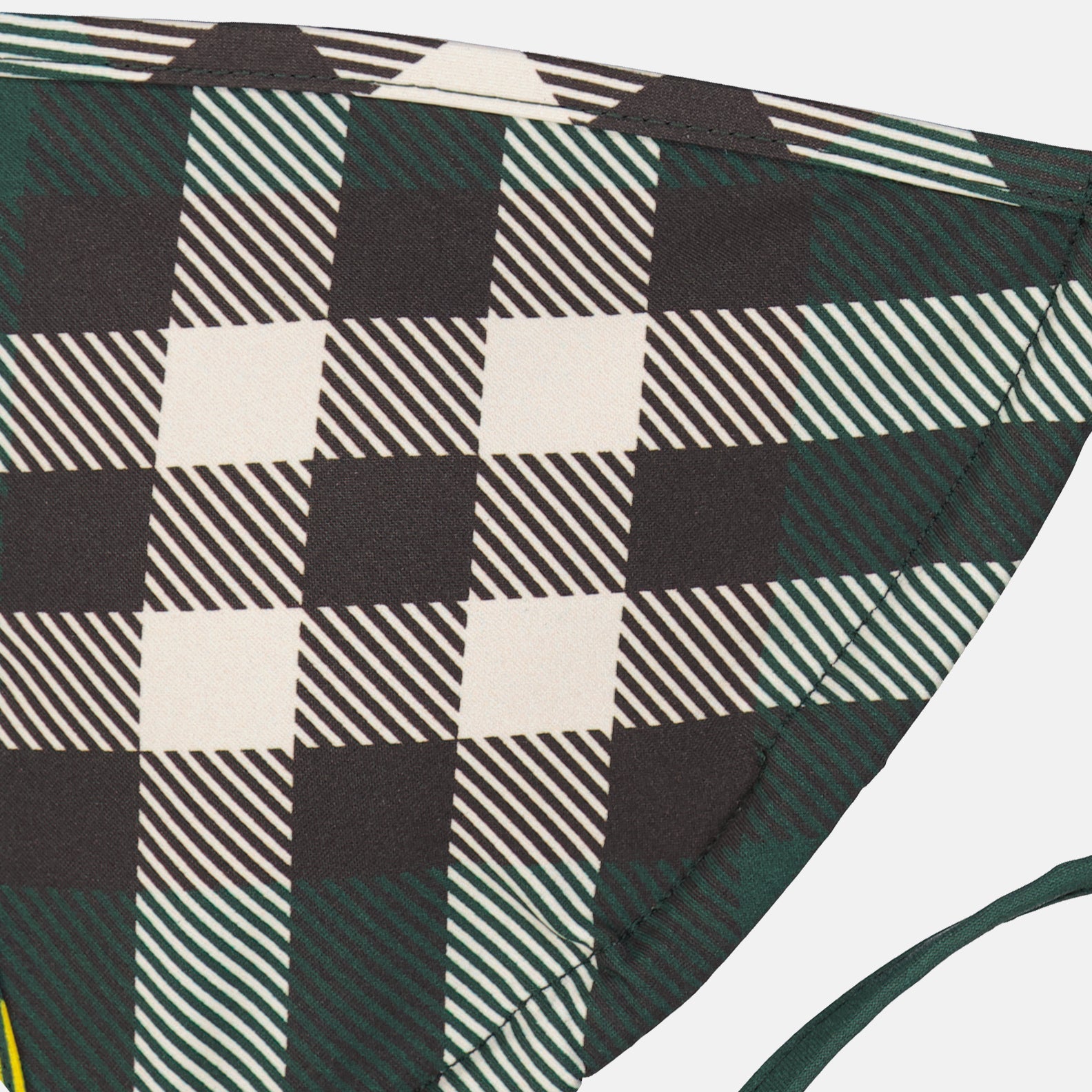 Beachwear Haut de bikini à carreaux Burberry Vert Femme