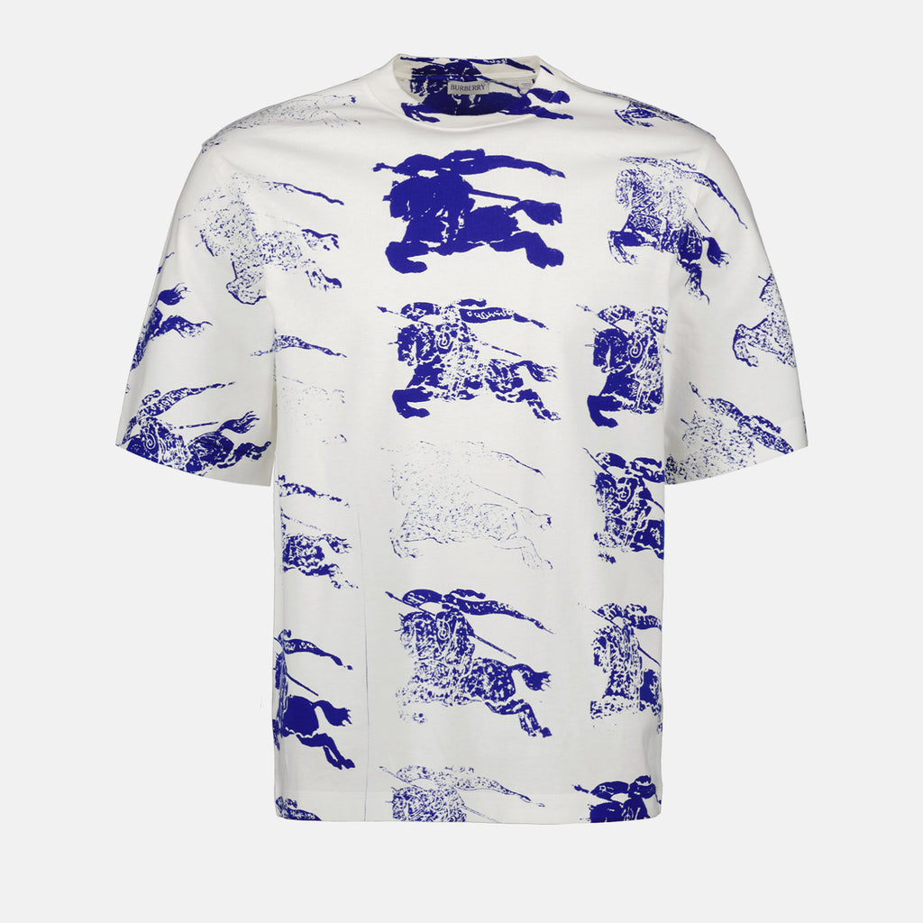 T-shirts T-shirt Cavalier EKD Burberry Bleu Homme