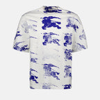 T-shirts T-shirt Cavalier EKD Burberry Bleu Homme