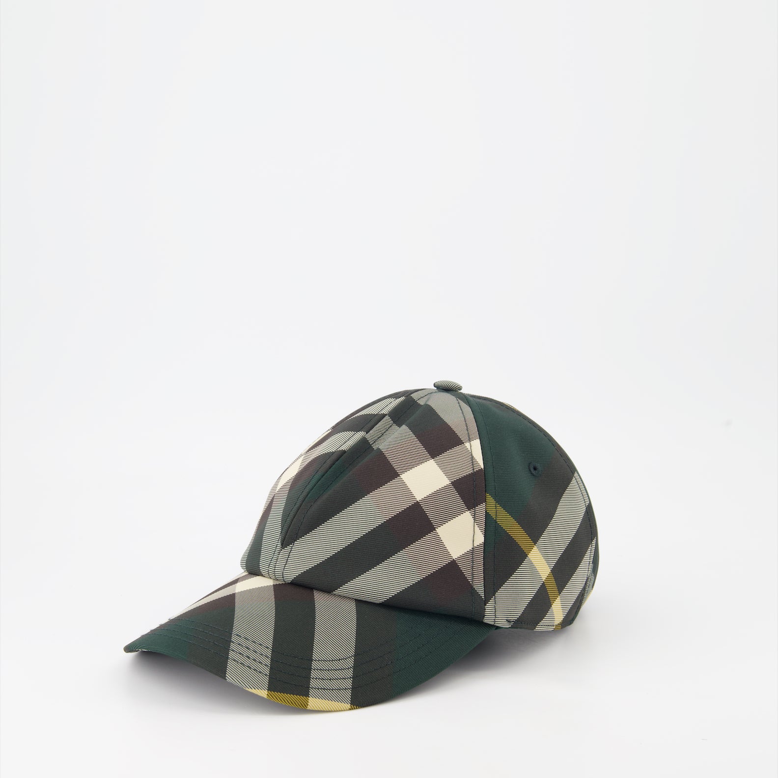 Chapeaux, casquettes et bonnets Casquette à carreaux Burberry Vert Unisexe