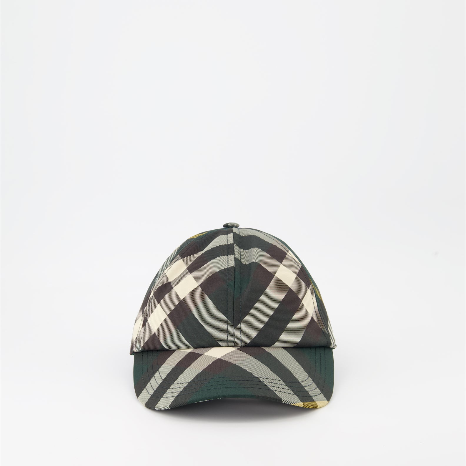 Chapeaux, casquettes et bonnets Casquette à carreaux Burberry Vert Unisexe