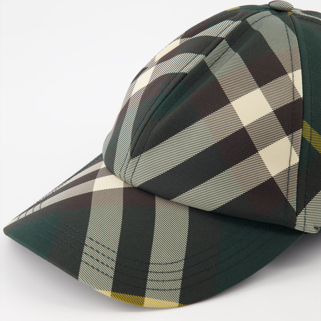 Chapeaux, casquettes et bonnets Casquette à carreaux Burberry Vert Unisexe