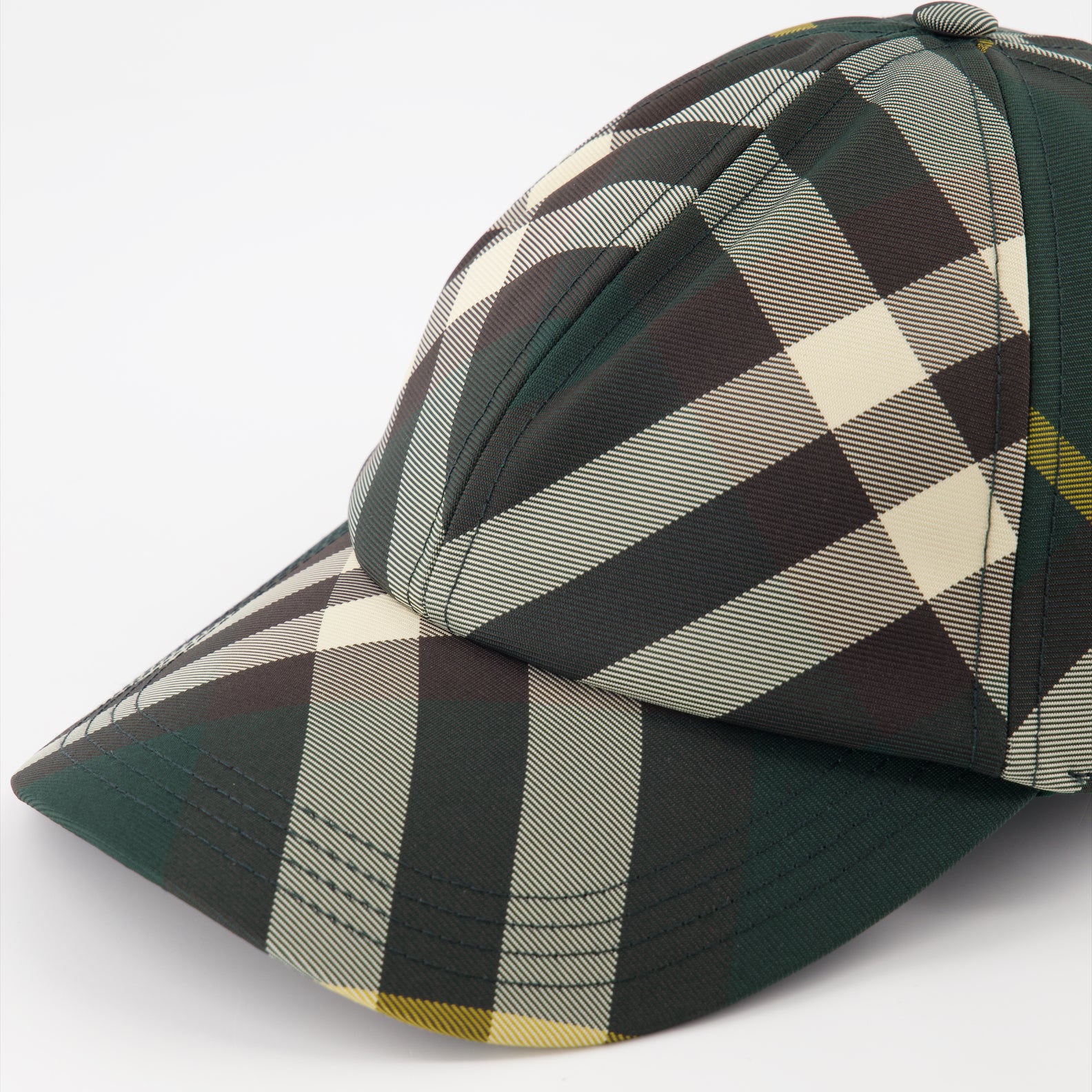 Chapeaux, casquettes et bonnets Casquette à carreaux Burberry Vert Unisexe