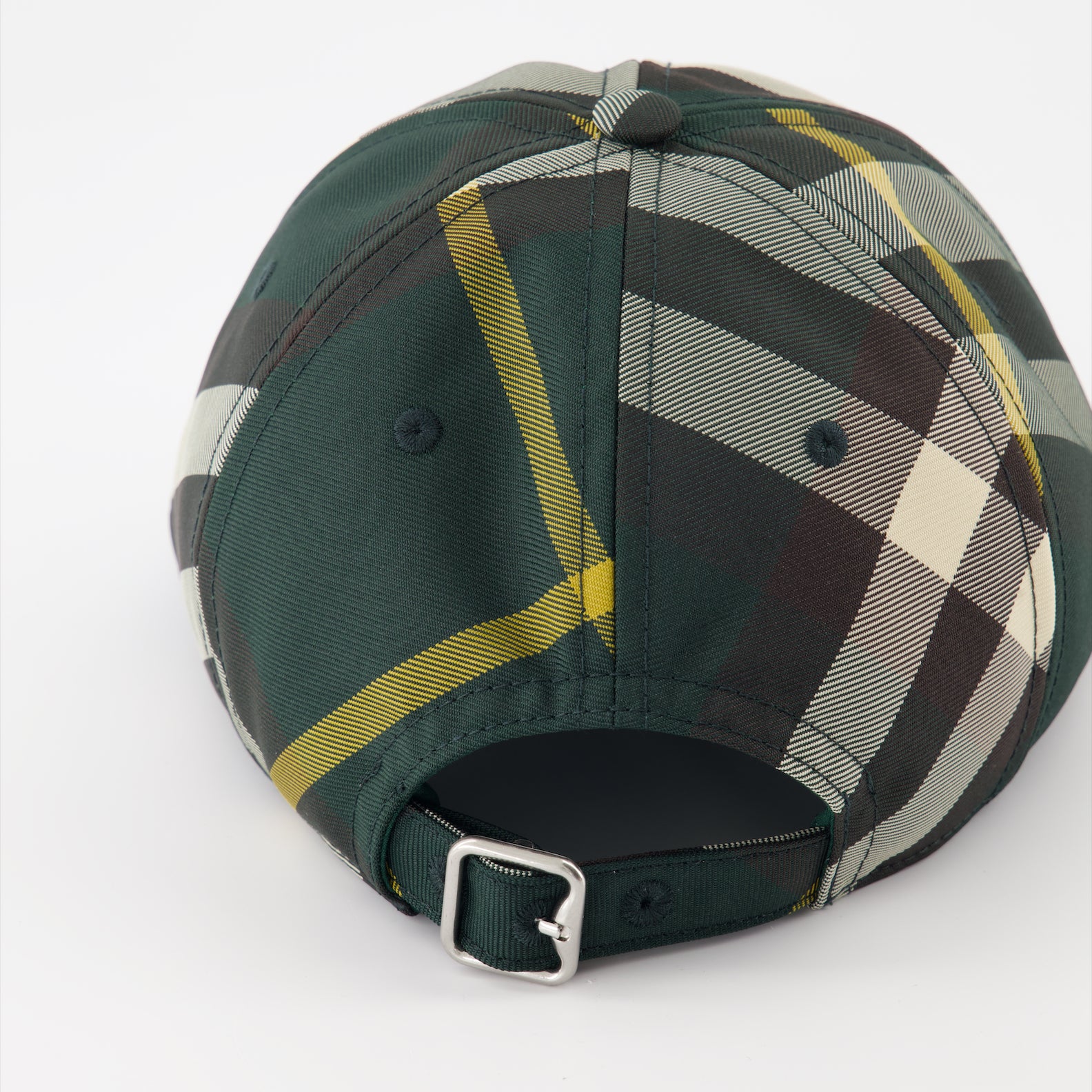 Chapeaux, casquettes et bonnets Casquette à carreaux Burberry Vert Unisexe