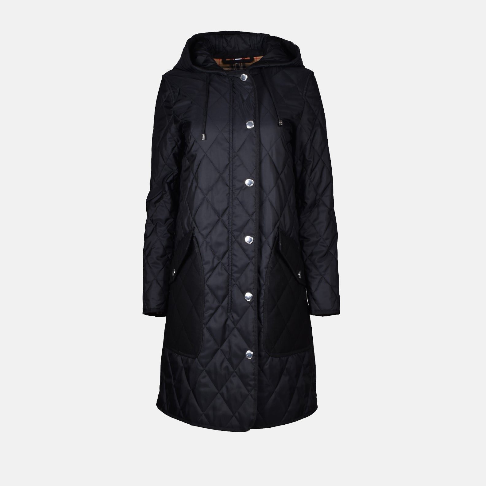 Coats Quilted parka Burberry Black Women