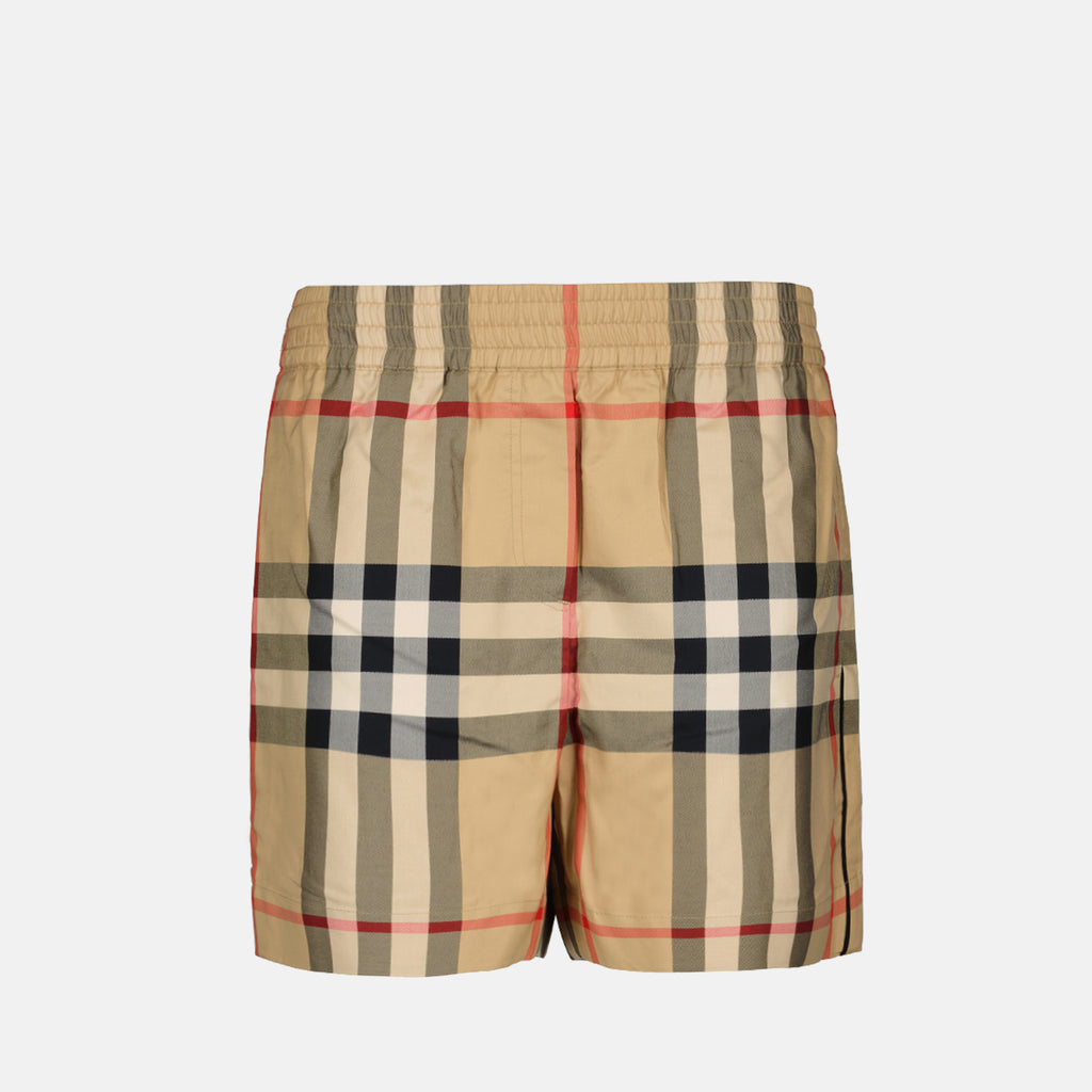 Shorts Short à carreaux Burberry Beige Femme